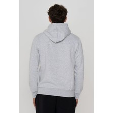 Jack & Jones Erkek Logo Baskılı Kapüşonlu Sweatshirt - Deldrick