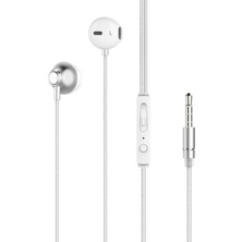 Lucatech Xiaomi Redmi Note 10 Uyumlu Fiber Kablolu Stero Kulaklık  3.5 mm Jack