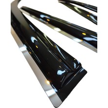 Balp Honda Jazz 2012-2014 Arası Pleksi Kromlu Cam Rüzgarlığı 4-Lü