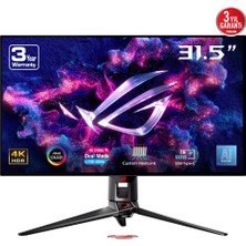 Asus Rog Swıft PG32UCDP 31.5 OLED Dual Mode (4K-240HZ/FHD-480HZ) Gamıng 3840X2160 0.03MS Monitör