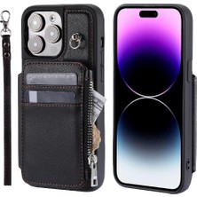 Colorful Shop IPhone 15 Için Cüzdan Durumda Pro Rfıd Engelleme Flip Folio Kılıf Kickstand Pu 3 (Yurt Dışından)