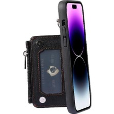 Colorful Shop IPhone 15 Için Cüzdan Durumda Pro Rfıd Engelleme Flip Folio Kılıf Kickstand Pu 3 (Yurt Dışından)