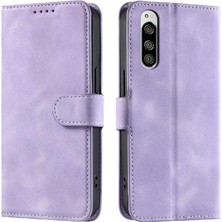 Colorful Shop Sony Xperia 5 Için Flip Case Cüzdan Kart Yuvaları Pu Deri Manyetik Bilek (Yurt Dışından)