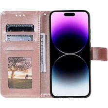 Colorful Shop IPhone 15 Için Flip Case Pro Pu Deri Cüzdan Kılıf Totem Kabartma (Yurt Dışından)