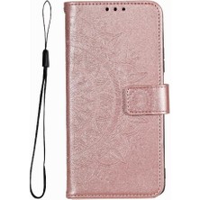 Colorful Shop IPhone 16 Için Flip Case Totem Kabartma Kickstand Cüzdan Kılıf Pu Deri (Yurt Dışından)