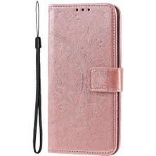 Colorful Shop IPhone 16 Için Flip Case Totem Kabartma Kickstand Cüzdan Kılıf Pu Deri (Yurt Dışından)