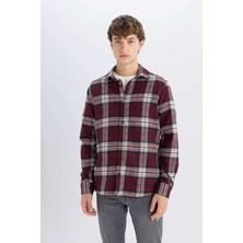 DeFacto Regular Fit Kareli Oduncu Flanel Uzun Kollu Gömlek S9275AZ24AU