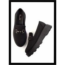 Bambi Siyah Kumaş   Kadın Casual Ayakkabı K01327412004