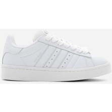 Tonny Black Kadın Beyaz Termo Taban Yanı Şeritli Bağcıklı Spor Ayakkabı