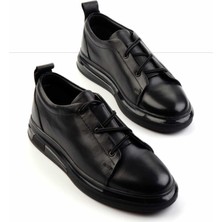 Bambi Siyah Napa  Erkek Casual Ayakkabı E01401081843