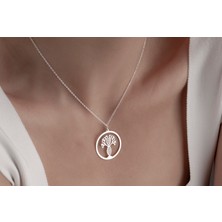 Decovienotr Ağaç Figürlü Kolye Dna Ağaç Figürlü Kolye ,925 Ayar Gümüş Kolye,gümüş,rose Gold,altın Kaplama Kolye