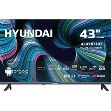 Hyundai 43HYN3103 43'' 107 Ekran Uydu Alıcılı Full HD Android LED TV