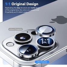 Lopard Apple Iphone 16 Pro Max Lens Kamera Koruyucu Premium Safir Parmak Izi Bırakmayan Cl-12