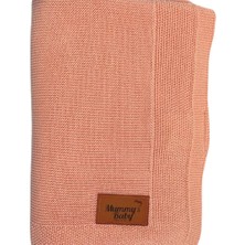 Mummy's Baby Tencel Örgü Bebek Battaniyesi 80X100 Pembe