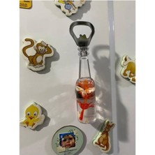 Açacaklı Cam Şişe Buzdolabı Magneti Şişe Açacağı Gazoz Açacağı