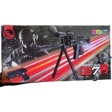 Kıds Oyuncak Boncuk Atan Silah M416 Ayaklı Sniper ve Lazer Tabanca 6mm  Airsoft 007A