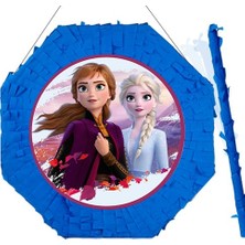 Parti Dükkanım Frozen Pinyata (Anna & Elsa) 42 cm + Sopası