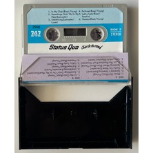 Status Quo Just For The Record Kaset (Orjnal Dönem 747 Suudi Arabistan Kağıt Baskı Kaset)