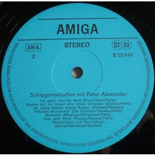 Peter Alexander – Schlager-Melodien Mit Peter Alexander Pop Tarz Plak Alithestereo