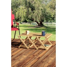 Petek Home Life Life Ahşap Katlanır Mini Masaya Dönüşebilir 4 Katlı Raf