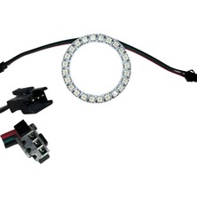 Dora Led  WS2812B Matrix Dijital Yuvarlak Pixel LED 24 LED Halka Argb Magic LED Ayrı Ayrı Adresli Matrix Ekran 5V Dış Çap 73 mm İç Çap 54 mm