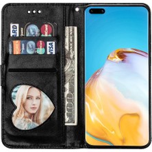 YH Mall Huawei P40 Lite Için Fermuar Cep Durumda Pu Deri Bilek Kayışı Kart Tutucu (Yurt Dışından)