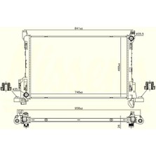 Oris BRN902026 Radyator Brazing   Uyumlu  mt 748X468X26 Traffic Iıı 1.6 Dci 2014 630793-6000618060 -BRN902
