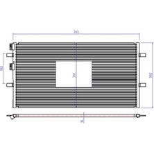 Oris CFR111016 Klima Kondenseri Ford Transit 2.2tdcı-2.3i-2.4 Tdcı-3.2tdcı V347 06 725X389X16 Oto.-Mek. Marka : Orı