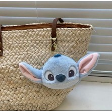 Piraye Gift Sevimli Stitch Peluş Anahtarlık Cüzdan Mavi