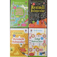 Resimli Bulmacalar Etkinlik Kartları - Matematik Bulmacaları Etkinlik Kartları -  Sayı Bulmacaları Etkinlik Kartları 4'lü Set