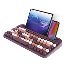 Everest Kb-99 Mocha 2.4g+Bt1+Bt2 Mac Win Ios Android Çoklu Cihaz Bağlantılı Q Kablosuz Bluetooth Klavye