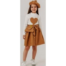 Butik Kız Çocuk Kapitone Şapkalı Alt Üst Takım