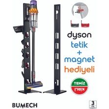 Tekno Trust Gri Dyson Uyumlu Süpürge Standı Kare Tabanlı