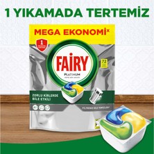 Fairy Platinum Bulaşık Makinesi Deterjanı Tableti / Kapsülü Limon Kokulu 72 Yıkama