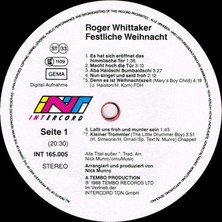 Roger Whittaker – Festliche Weihnacht Klasik Vinly Plak Alithestereo