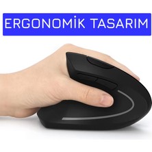 Upway Yeni Nesil Kablosuz Ergonomik Dikey Mouse 800/1200/1600DPI