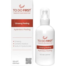 TO DO FIRST Ginseng Özlü Aydınlatıcı Yüz Peelingi Ölü Derilerden Arındırıcı Gözenek Temizleyici 100 ml