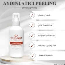 TO DO FIRST Ginseng Özlü Aydınlatıcı Yüz Peelingi Ölü Derilerden Arındırıcı Gözenek Temizleyici 100 ml