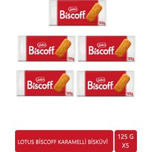 Lotus Biscoff Bisküvi 125 gr Avantaj Paket 5 Adet