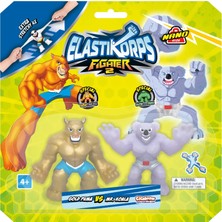 Elastikorps Fighters Ikili Paket 7 cm Gold Puma Vs Mr. Koala