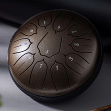 Motivasyon Davulu Handpan Tongue Drum Ritim Davulu Eğitici Yoga  Müzik Aleti 6 Inc 8 Ses Ton