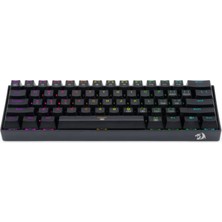 Redragon K630-RGB Blue Swıtch Kablolu Mekanik Gaming q klavye siyah