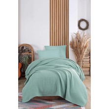 Eponj Home Ecocel Pike Örtü Tek Kişilik 160x230cm Karde Mint Yeşili