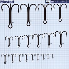 Mustad Olta Iğnesi 3553 50LI Standart-No:1-0