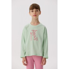 Tyess  Kız Çocuk Yeşil T-Shirt