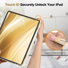 M.tk moveteck Ipad Pro 12.9 3 4 5 6 Uyumlu Kılıf Akıllı Smart Uyku Modlu Pen Kalem Bölmeli Katlanır Arkası Renkli Standlı