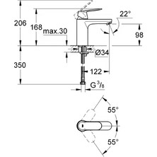 Grohe Eurocosmo Lavabo Bataryası -23327000