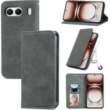 Colorful Shop Oneplus Nord 4 Için Flip Case Darbeye Cüzdan Basit Iş Deri (Yurt Dışından)