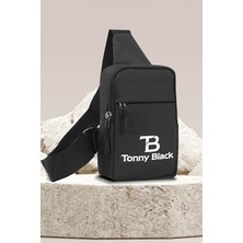 Tonny Black Orijinal Unisex Su Geçirmez Günlük Spor Çapraz Ayarlanabilir Askılı Bodybag Iki Bölmeli Astarlı Body Bag El Göğüs ve Omuz Çantası