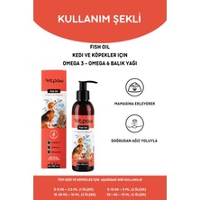 Vitpaw Fish Oil 200ML. Kedi & Köpekler Için Omega 3-Omega 6 Balık Yağı (Kalp, Beyin ve Tüy Sağlığı)